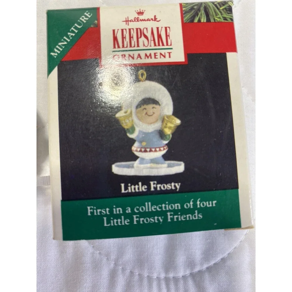 Hallmark Frosty Friends  Little Eskimo Ringing Bells Native Alaskan Vintage 1990